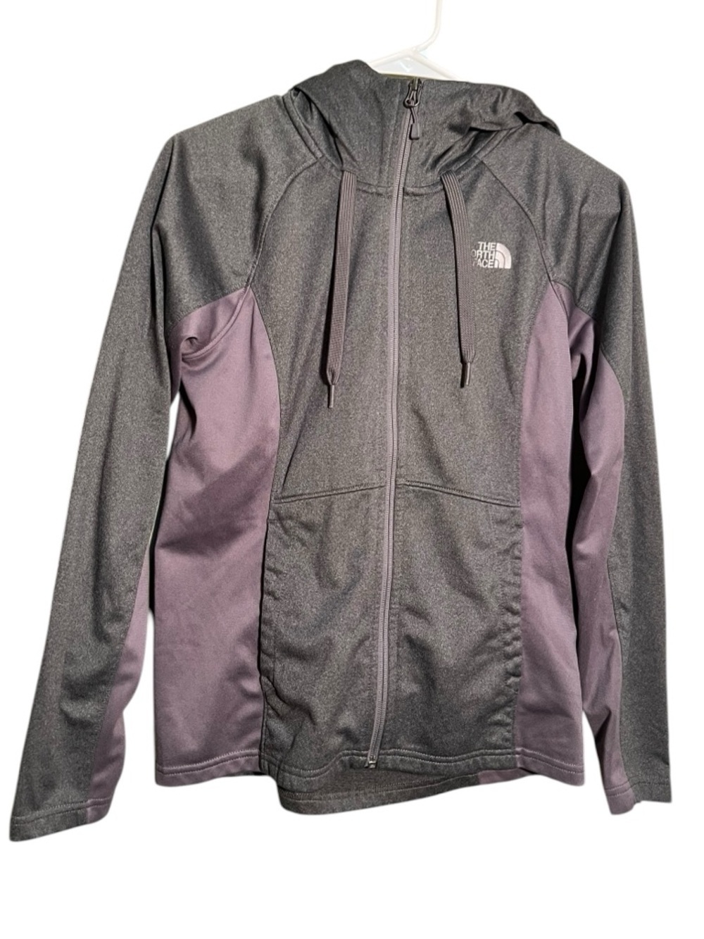 The North Face Women's Size Medium Full Zip Jacket Hoodie Dark Gray Funnel Neck